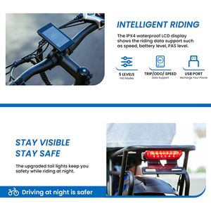 <span class=keywords><strong>Vélo</strong></span> de trekking pliable à moteur, pneus larges, pour adultes, usage urbain, montagne, tout-terrain, 15AH, électronique, <span class=keywords><strong>prix</strong></span> usine Chine - Product Image 3