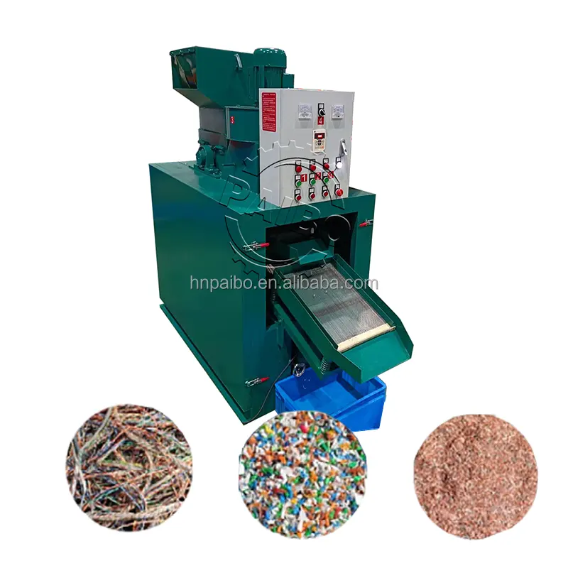 Hộ gia đình Mô hình có thể được tùy chỉnh mini loại công suất cao dây cáp đồng cắt granulator máy