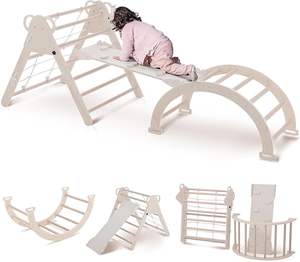 Juego de Gimnasio con Escalada Triángulo Arco Rampa Pickler Triángulo Escalador Interior Montessori Piklers Escalada Juguetes Triángulo Escalera - Product Image 6