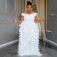 HO Produit le plus vendu chez les dames grande taille vêtements pour femmes taille haute minceur robes de soirée grande taille pour femme