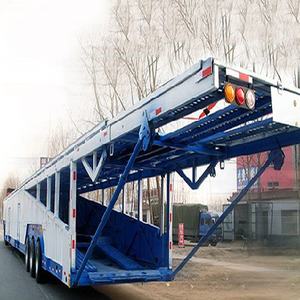 Fabricant de semi-remorques porte-voitures de type européen à 8 voies, transfrontalières, avec système de levage, pour le transport de voitures et de conteneurs - Product Image 1