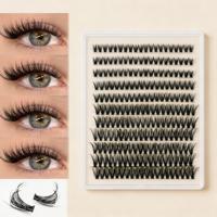 DQL Benutzerdefiniertes Logo DIY Manga Wimpernbüschel Spiky Fairy Anime Wimpernset Untere Wimpern Private Label Verlängerung Anbieter Plastik