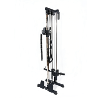 Sistema de Poleas de Alta/Baja Resistencia Montado en Pared para Gimnasio, Entrenamiento de Cuerpo Completo, Expansión de Pecho y Tríceps - Hierro Metálico para Uso Doméstico