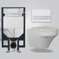 Oneup — ensemble complet de toilette murale, toilette suspendue, vortex 4.5 L, nouveauté, haut de gamme