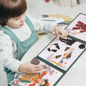 DIY <span class=keywords><strong>Puzzle</strong></span> Livre Dessin Animé Papier Absorption Magnétique <span class=keywords><strong>Puzzle</strong></span> Enfants Préscolaire Jouets Créatifs - Product Image 2