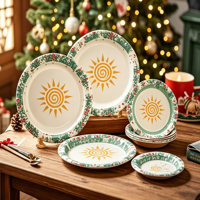 Assiettes jetables en papier imitation bois, motif étoiles et drapeau américain, pour la Fête de l'Indépendance et la Fête Nationale, idéales pour pique-niques et fêtes – Meilleures ventes
