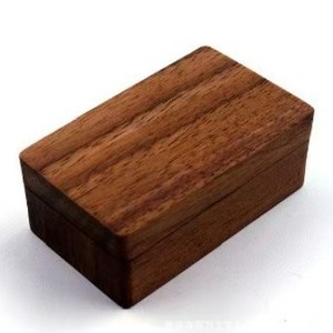 Boîte à boutons de manchette en bois de noyer, organiseur de bijoux avec fermeture magnétique pour accessoires masculins - Product Image 5