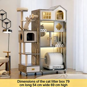 Venta Directa de Fábrica Disponible, Villa para Gatos de Lujo, Minimalista, Duradera y Práctica, con <span class=keywords><strong>Arenero</strong></span> Automático - Product Image 6