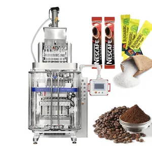 Automatic 8 lane 10 lane 3 in 1 coffee packing machine sachet vertical multi lane coffee sugar packing machine