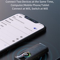 Adaptador de Coche con Textura de Cuero, BT 5.3, Entrada Auxiliar de 3.5mm, Manos Libres, Estéreo, Receptor de Audio Inalámbrico Bluetooth para Coche, TV y Auriculares