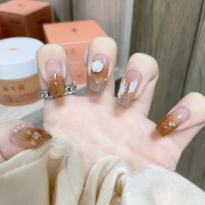 Vente en gros d'ongles d'art 24 pièces échantillon gratuit nouveaux styles ongles artificiels à presser tendances pour salon d'art des ongles à bas prix - Product Image 4