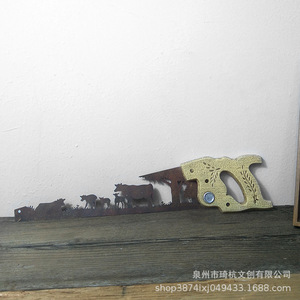 Ornement en résine artisanal en fer forgé, motif tracteur agricole, cadeau de la Fête des Pères, décoration - Product Image 4