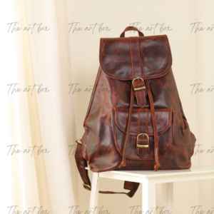 Private Label Travelling Fashion Large Capacity Full Grain Leather <b>Backpack</b> Customized 100% Genuine Leather <b>Laptop</b> <b>Backpack</b> Bags - Product Image 4