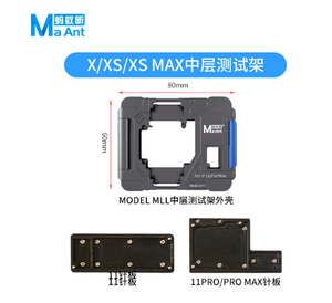 MaAnt ISocket Tester Fixture <span class=keywords><strong>4</strong></span> en 1 pour <span class=keywords><strong>iPhone</strong></span> X XS Xs Max 11 12 13 14 Pro Max Top Bottom Board Motherboard Function - Product Image 5