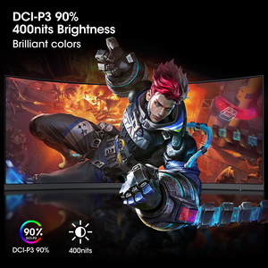 Monitor Gaming Curvo Ultraancho KOORUI 34E6UC de 34 Pulgadas, WQHD, 165Hz, 1000R, 1ms MPRT, HDR400, DCI-P3 95%, FreeSync Premium, 1 DP 1.4, 34-i - Product Image 3