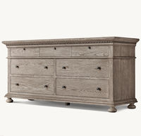 Meubles de chambre à coucher de luxe de haute qualité, commode de chambre à coucher en bois massif avec tiroirs
