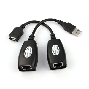 USB RJ45 네트워크 케이블 확장 익스텐더 변환기 어댑터 USB 신호 증폭기 usb rj45 어댑터