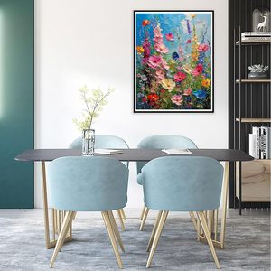 Kits de peinture par numéros de fleurs sauvages pour adultes, kit de peinture à l'huile sur toile DIY, décoration murale de haute qualité pour la maison, 16x20 pouces - Product Image 4