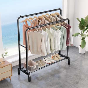 Séchoir à linge métallique sur pied à double <span class=keywords><strong>barre</strong></span> haut-bas, grande capacité, gain de place, <span class=keywords><strong>pour</strong></span> armoire et salon - Product Image 5