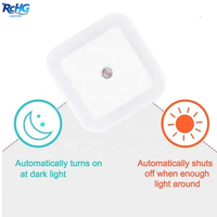 Veilleuse LED Mini avec capteur de lumière Contrôle 220v Prise EU Veilleuse Lampe pour enfants Salon Chambre à coucher Éclairage Lampes à économie d'énergie