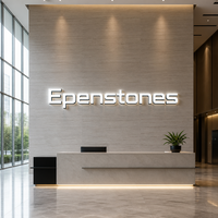 Panneau LED miniature personnalisable, logo d'entreprise, fond mural, acrylique, verre gravé, lettres lumineuses, multicolores