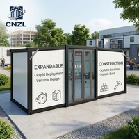 Maison modulaire préfabriquée extensible, design écologique, résistante aux intempéries, compacte, pour économiser de l'espace, fournie directement par l'usine.