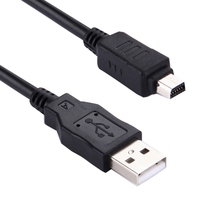 Cable de datos de carga USB para cámara Digital Olympus, accesorios para cámara, 1,5 m de longitud