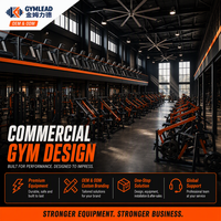 Gymlead - Equipo de Gimnasio Comercial de 360 m², Juego Completo de Máquinas de Entrenamiento de Fuerza con Placas de Peso, Ajustables, de Acero de Alta Calidad