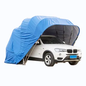 Outdoor Garden Car Tent Canopies Parking Shelters Folding Garage Door Simple Telescopic Automatic Sunshade Rain Proof Canopy