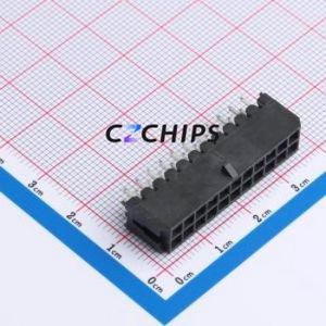 WAFER-MX3.0-22PZZ Wire-to-Board Pin Header Through hole Component THT,P=3mm Connector 2x11P 3mm Through Hole Micro-Fit MX 3.0 - Product Image 1