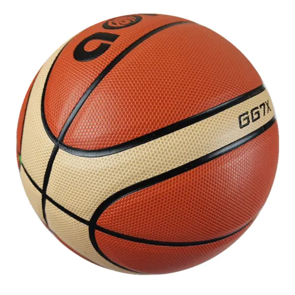 China precio directo de fábrica pelota de baloncesto personalizado de impresión laminado PU oficial GG7X Tamaño 7 entrenamiento de baloncesto