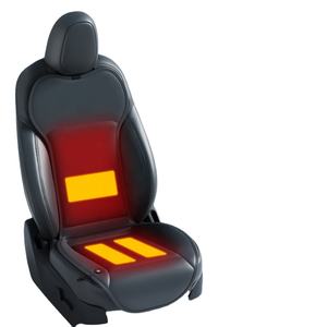 Funda de Asiento de Coche Calefactable Impermeable Recargable de Lujo Anjuny de 12 V, Control de Temperatura Inteligente de 3 Niveles, Soporte Lumbar para Tesla - Product Image 1