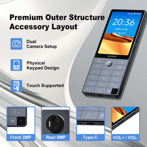 Téléphone intelligent QIN F25 avec clavier, Android 14, GMS complet, écran tactile + clavier physique, 6 Go + 128 Go, Octa Core, double SIM, 4G, mini téléphone portable - Product Image 5