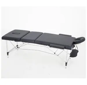 Salon Furniture massage stretcher 3 Section Portable Aluminium Massage Table