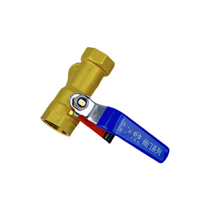 Vanne à bille filtrante en acier inoxydable, manuelle, type Y, pour tuyau d'eau, pour chauffage, conduite de gaz, pour filtration d'écran - Product Image 1