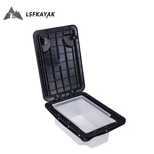 Accesorios para Kayak de Pesca Moldeado en Rollo de Fábrica China: Escotilla Rectangular de Plástico con Bolsa Roja y Caja de Cebo - Product Image 2