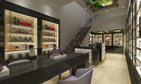M & S Présentoir cosmétique en bois personnalisé Offre Spéciale Meuble d'armoire Éclairage LED pour affichage en magasin