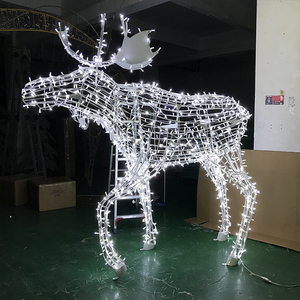 <span class=keywords><strong>Luces</strong></span> LED Gigantes de PVC Impermeables IP65 con Forma de Alce para Exteriores, para Navidad, Acción de Gracias, Halloween, Paisajes, Calles, Jardines y Bodas - Product Image 2