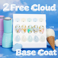2 Vernis de Base Cloud Gratuits Sans HEMA ni TPO, Top Coat Blanc Laiteux, Vernis Gel UV pour Salon de Manucure, Couleur Sans Résidu, Vente en Gros Usine, Marque Privée