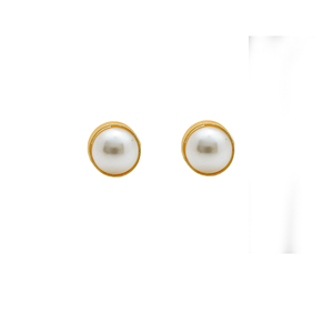 Handmade Gold Plated Pearl Jewelry <b>Set</b> for Women Necklace Earrings Bridal Wedding Party Wear - Product Image 4