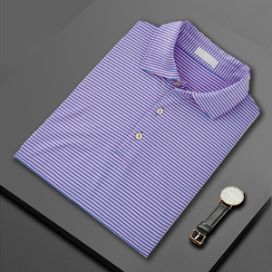 Vêtements pour hommes polo de golf t-shirt logo personnalisé sérigraphie de haute qualité à manches courtes grande taille polyester spandex évacuation de l'humidité - Product Image 5