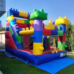 Petit toboggan gonflable solaire pour enfants, toboggan gonflable commercial robuste, combo de jeux pour parc d'attractions - Product Image 4