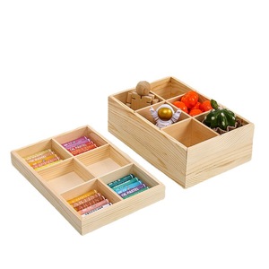 Cajas de almacenamiento de madera maciza para escritorio, cestas organizadoras, artículos de papelería, materiales de manualidades, marcadores, área de arte multifuncional - Product Image 2