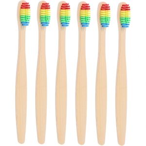 Brosse à dents jetable en gros 100 % biodégradable naturelle avec manche en bois et poils en charbon de bois pour usage domestique - Product Image 1