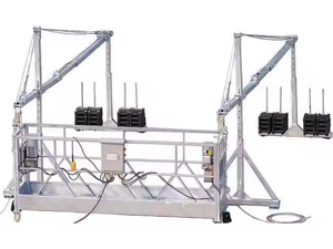 Plateforme suspendue de travail en acier, type Zlp630, pour l'<span class=keywords><strong>entretien</strong></span> des façades, panier suspendu modulaire pour la construction - Product Image 5