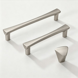 Poignée de meuble en alliage de zinc brossé, barre de tirage, bouton de tiroir pour armoire de cuisine - Product Image 1