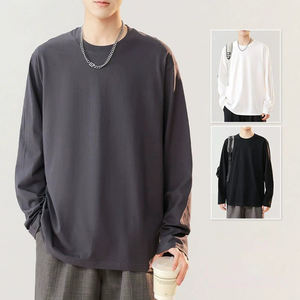 230 Gsm coton taille régulière T-shirt à manches longues tailles multi-couleurs impression personnalisée broderie pour les événements d'entreprise et de groupe - Product Image 5