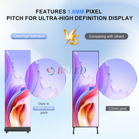 Pantalla LED GOB P1.86 de Alquiler para Carteles Digitales, Sin Marco, Ensamblable, para Publicidad en Interiores, Alta Frecuencia de Actualización, con Estuche de Transporte