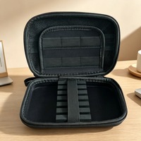 Étui de rangement multi-emplacements pour ailettes de fléchettes, sac de transport portable pour kit complet de fléchettes avec poche pour accessoires (seul l'étui)