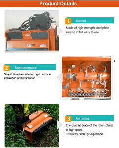 Mini débroussailleuse forestière à fléaux à vendre, idéale pour l'entretien routier et la tonte des pelouses - Product Image 5